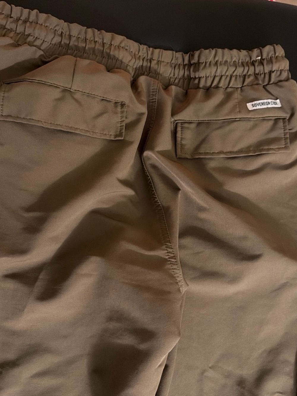 Sovereign Code Olive Cargo Pants with Elastic Waist